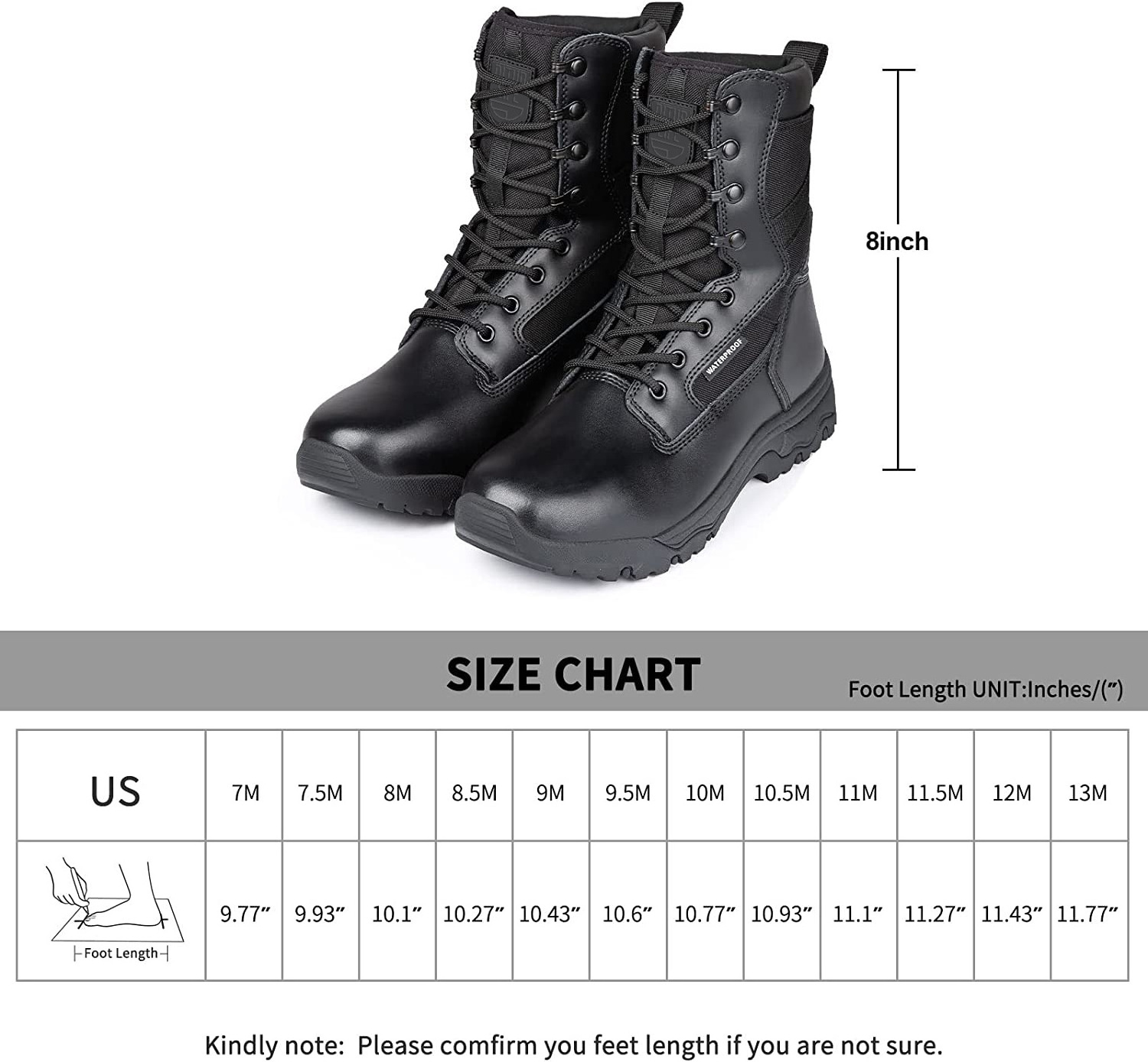 Custom Men hiking Tactical 8 Inches Lightweight Combat Boots Durable Suede Leather Work tactical Boots Desert Boots