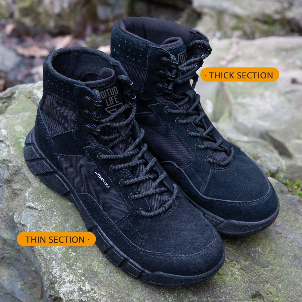 men hiking shoes outdoor tactical boot women hiking desert shoes waterproof Hiking Combat Boots