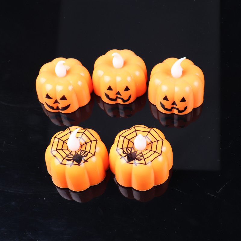 Halloween Decorative LED Halloween Candle Light Decoration Halloween Pumpkin Lights Indoor Home Decor Party Supplies