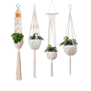 Handmade Macrame Plant Hanger Flower Pot Hanger For Wall Decoration Garden