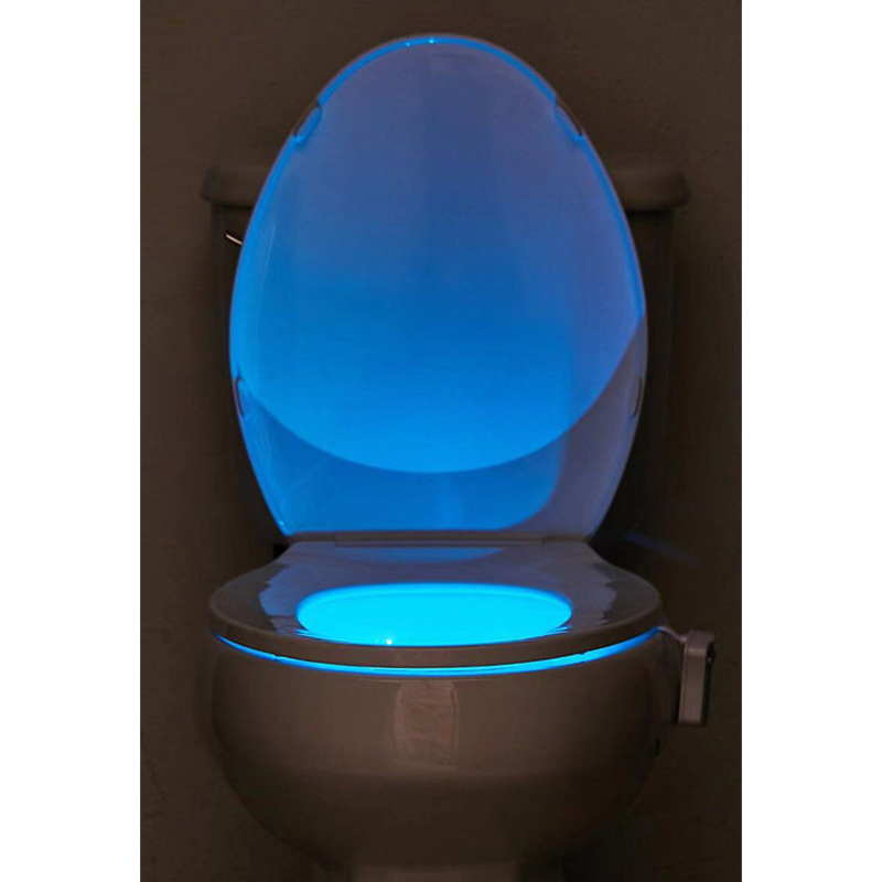 LED Toilet Light PIR Motion Sensor 8 Colors Toilet Seat Night Light Waterproof WC Backlight For WC LED Luminaria Lamp Wholesale