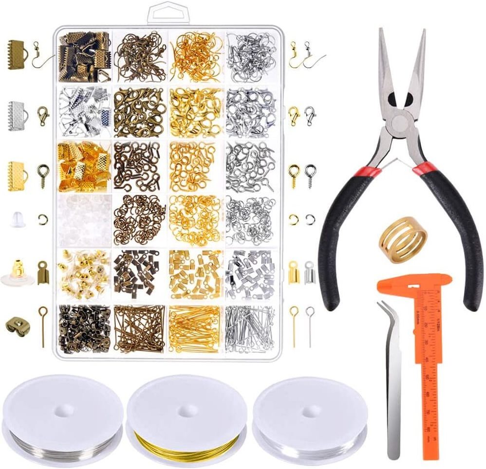 Jewelry Making Supplies Kit Diy Jewelry Making Accessories Stainless Steel Rings Jewelry Making Tools For Necklace Earring