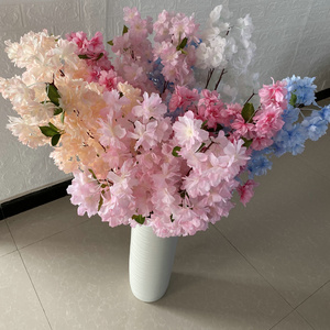 Wholesale High Quality Artificial Silk Cherry blossom Branches artificial flowers For Wedding outdoor indoor Decoration