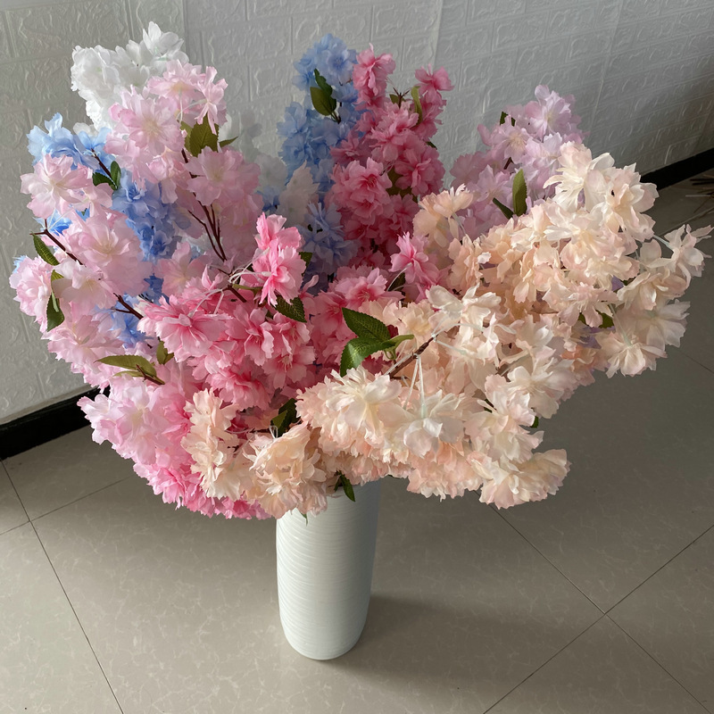 Wholesale High Quality Artificial Silk Cherry blossom Branches artificial flowers For Wedding outdoor indoor Decoration