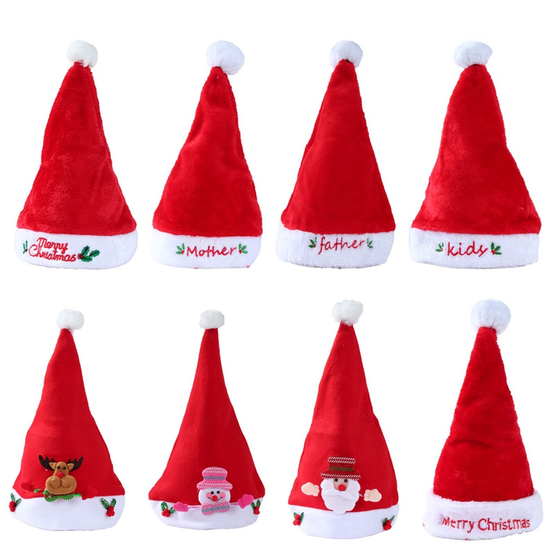 Christmas Hat Santa Claus Hat For Christmas Decoration Xmas Festival Decoration New Year Supplies