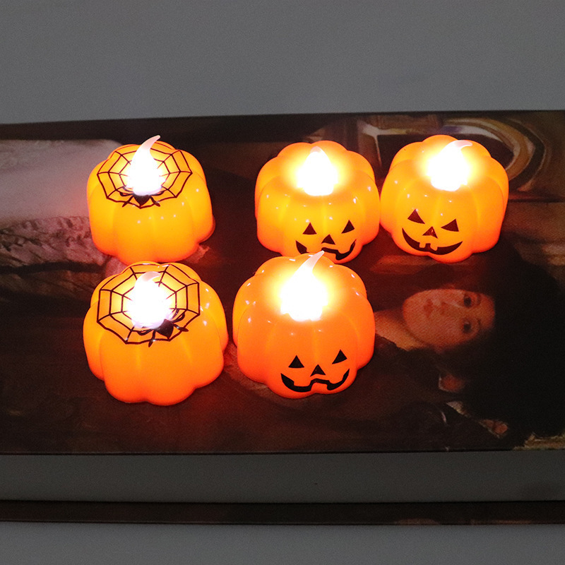 Halloween Decorative LED Halloween Candle Light Decoration Halloween Pumpkin Lights Indoor Home Decor Party Supplies