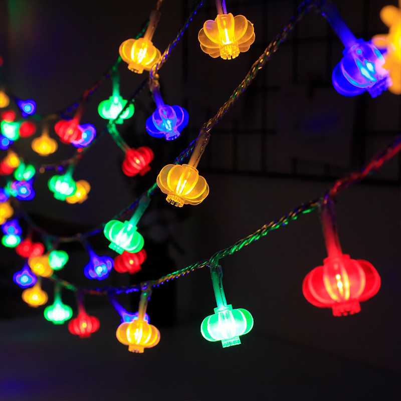 1.5m 3m Battery USB Chinese Knot Red Lantern Happy New Year Decoration LED String Lights Night Light Holiday Decorative Lighting