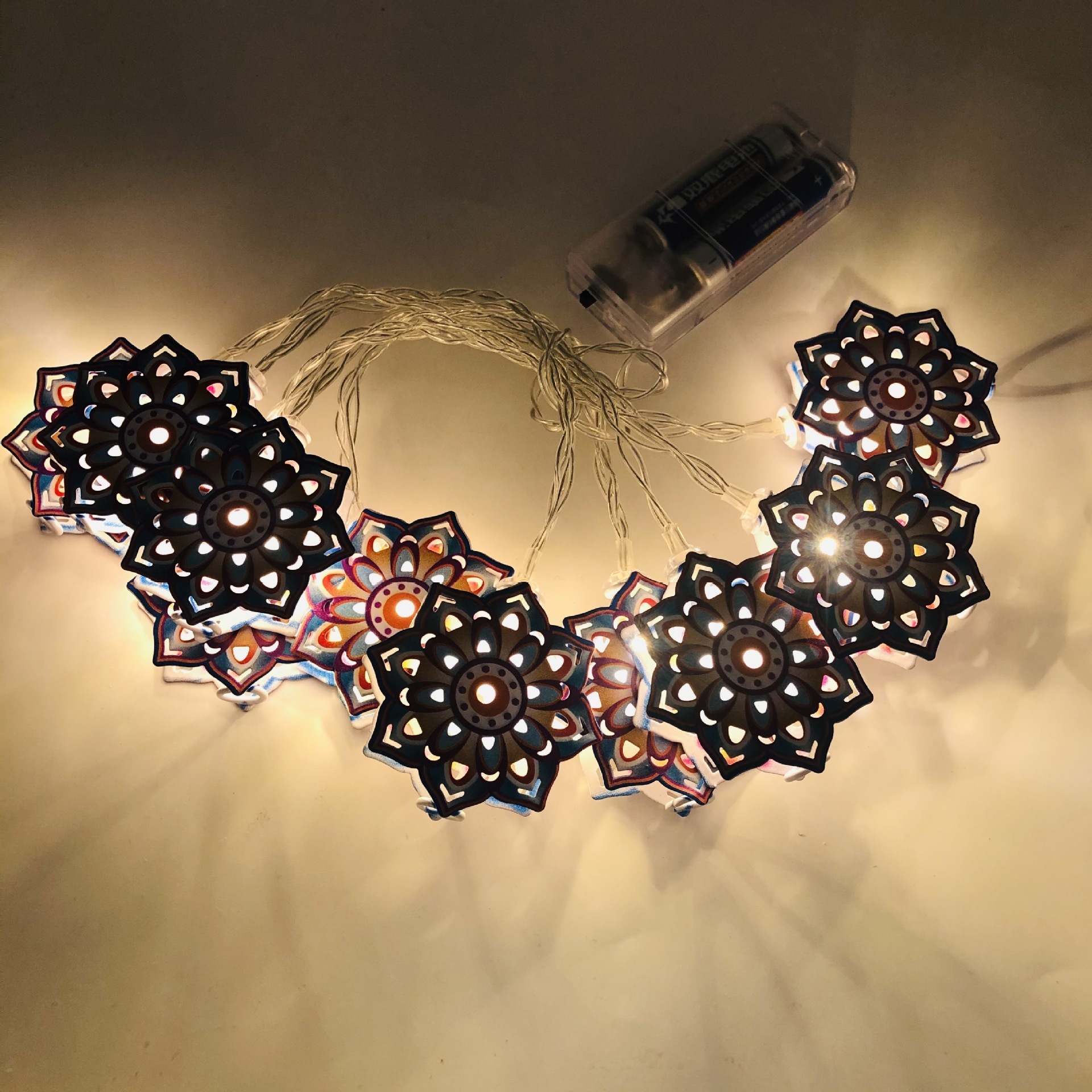 1.65 M 10 PCS Happy Diwali Led Night Light Warm White String Light Fairy Lamp For Home Decoration Diwali Decoration Diya Lights