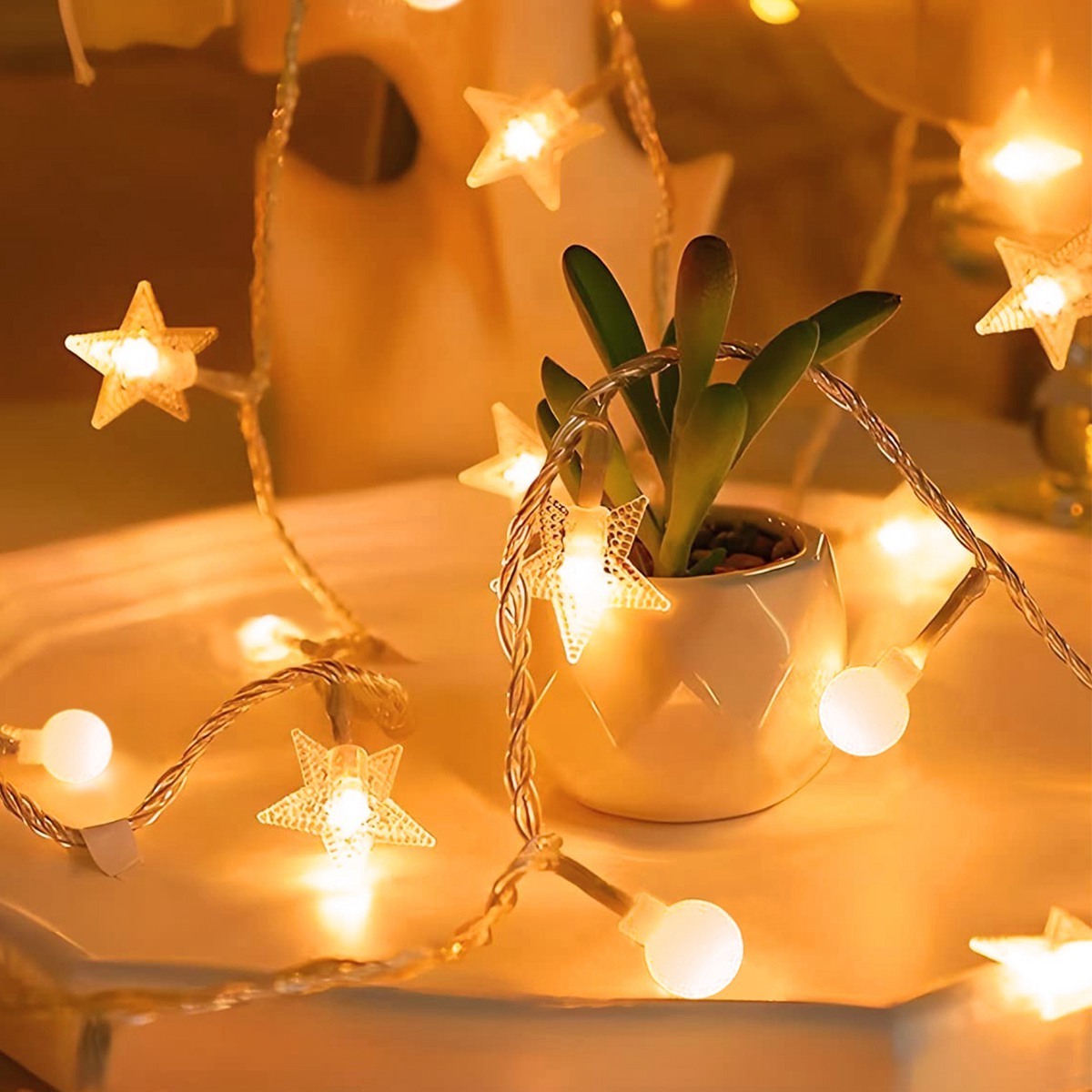 1.5m 3m Christmas Tree star String Lights Christmas Decorations 2023 for Home Xmas Ornaments indoor outdoor Navidad New Year