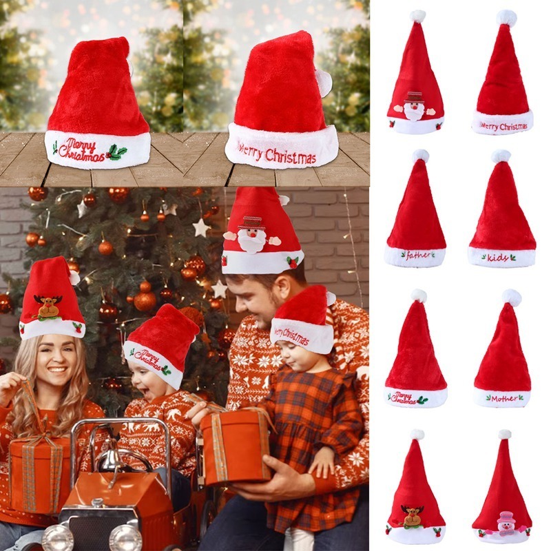 Christmas Hat Santa Claus Hat For Christmas Decoration Xmas Festival Decoration New Year Supplies