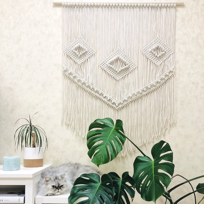 Macrame Wall Hanging Wall Tapestry Large Bohemian Wall Decoration for Wedding Backdrop Curtain Fringe Garland Banner Bedroom