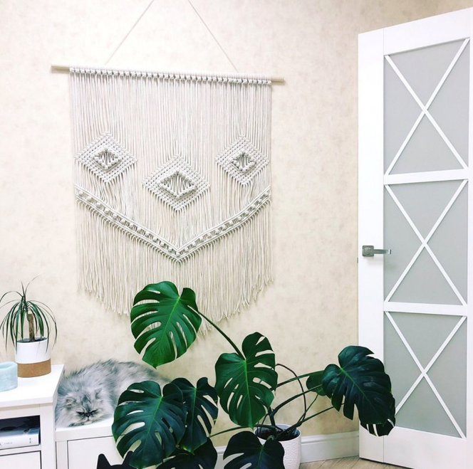 Macrame Wall Hanging Wall Tapestry Large Bohemian Wall Decoration for Wedding Backdrop Curtain Fringe Garland Banner Bedroom