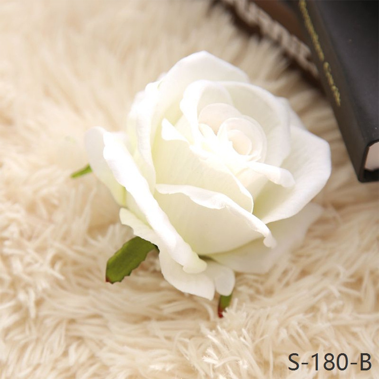 Wholesale cheap Artificial rose  flower heads Silk decorative flowers for home wall decor party decorations