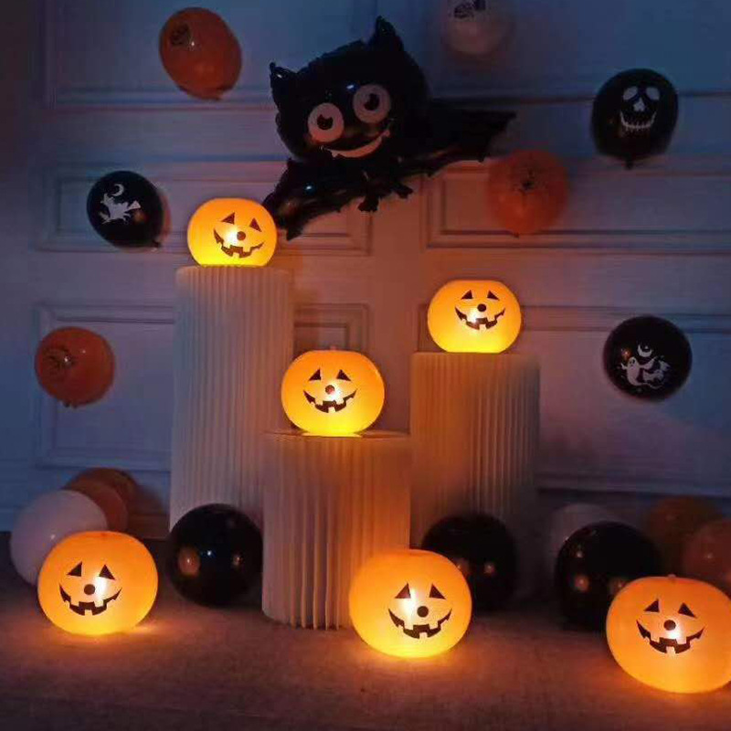 LED Pumpkin String Lights Lamp DIY Hanging Horror Halloween Outdoor Decoration Home Party Supplies Halloween String Lights