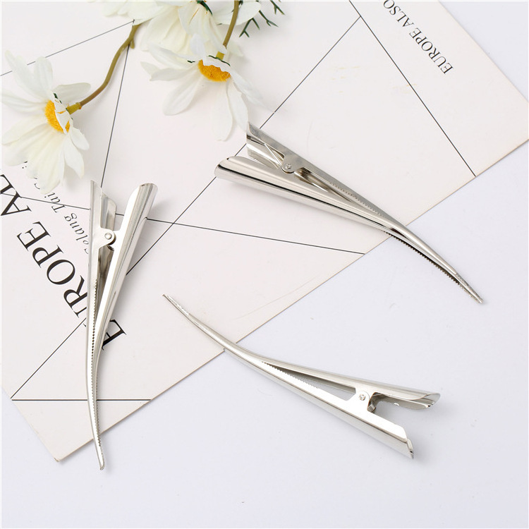 Europe Fashion 13cm Long Hairclip Metal Sharp Beak Bull Horn Hairpin Hair Clips For Jewelry Making Gril Women Hair Accessories