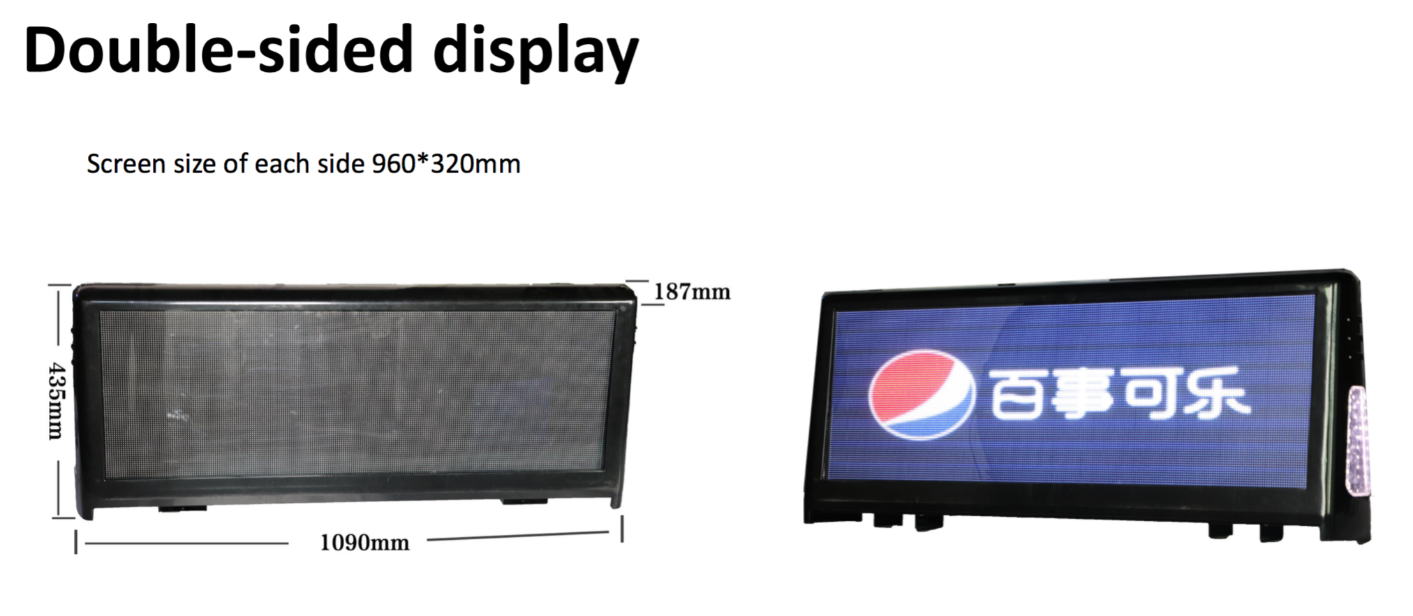 Taxi P2.5 Free Customized Waterproof Outdoor Commercial Advertising Double Sided Taxi Top Led Screen Car Display