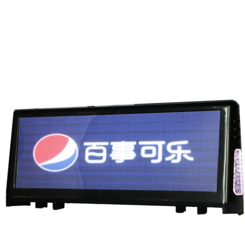 Taxi Waterproof Double Sided Advertising LED Display P4 Car Taxi Led Sign Bus Rear Window LED Display Screen