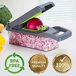 12 In 1 Cortador De Verduras Multifunctional Veggie Slicer Dicer Peeler Cutter Grater Potato Onion Salad Fruit Vegetable Chopper