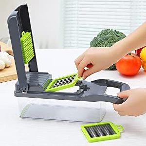 12 In 1 Cortador De Verduras Multifunctional Veggie Slicer Dicer Peeler Cutter Grater Potato Onion Salad Fruit Vegetable Chopper