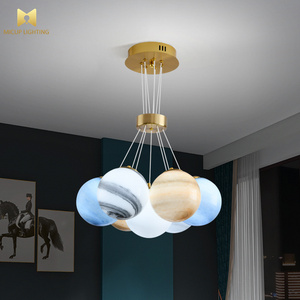 Creative Chandeliers Ball Lamp Modern LED Colorful Balloon Pendant Lamps Fixtures for Home