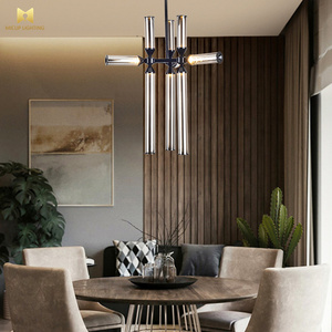 Italian Fashion Designer Simple Art Glass Creative LED Lights Living Room Restaurant Cafe Personalised Chandelier