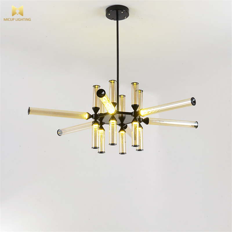 Italian Fashion Designer Simple Art Glass Creative LED Lights Living Room Restaurant Cafe Personalised Chandelier