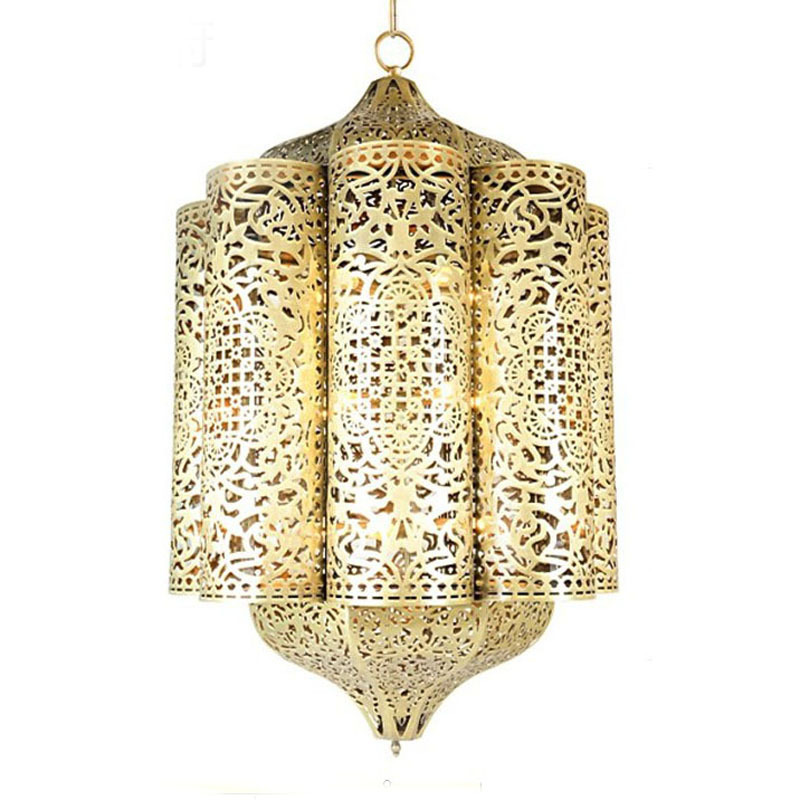 Professional custom arab muslim dining room living room led light moroccan brass chandelier mosaic lamps turkish