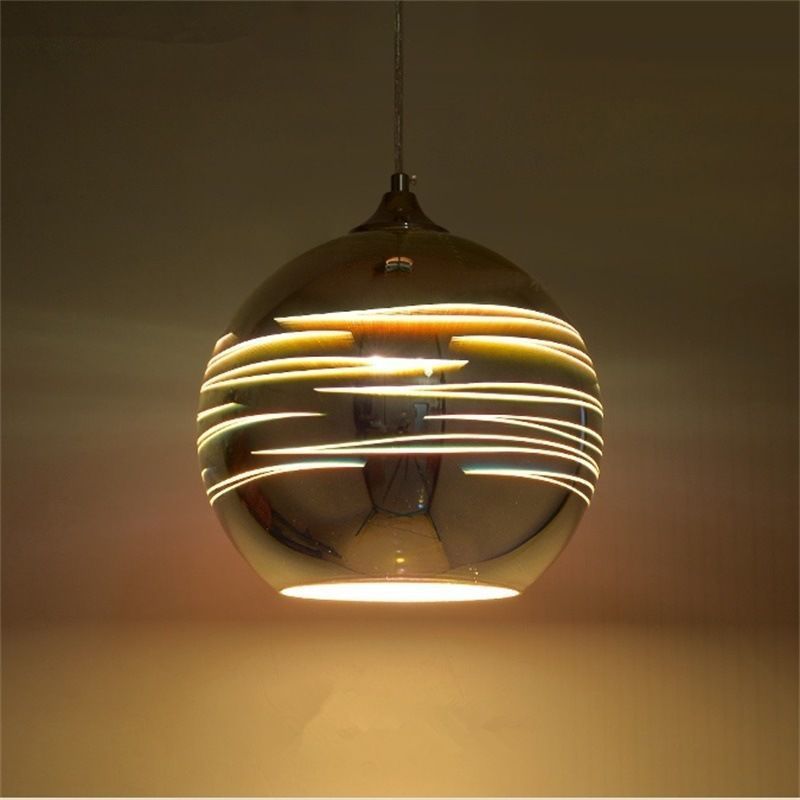 Modern Glass Chandelier 3d Colorful Nordic Starry Sky Ceiling Light Hanging Glass Shade Pendant Lamp Lights