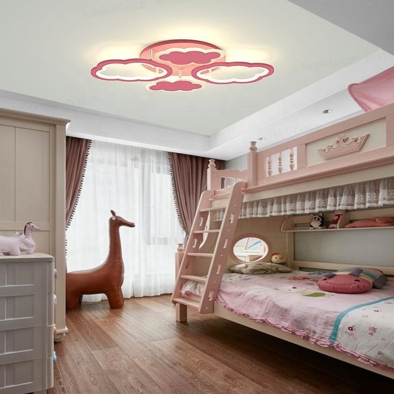 Nordic Cloud Heart Lighting Fixture Modern Ceiling Lamp Led Kid Children's Room Bedroom Decor Aluminum ceiling Light