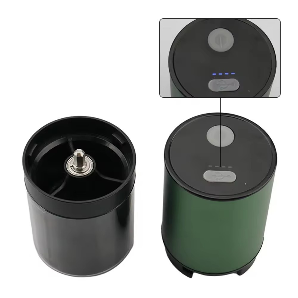 Electric Conical Burr Coffee Grinder, Compact Portable Stainless Steel Core Coffee Mill, Adjustable Fast Cafe Grind