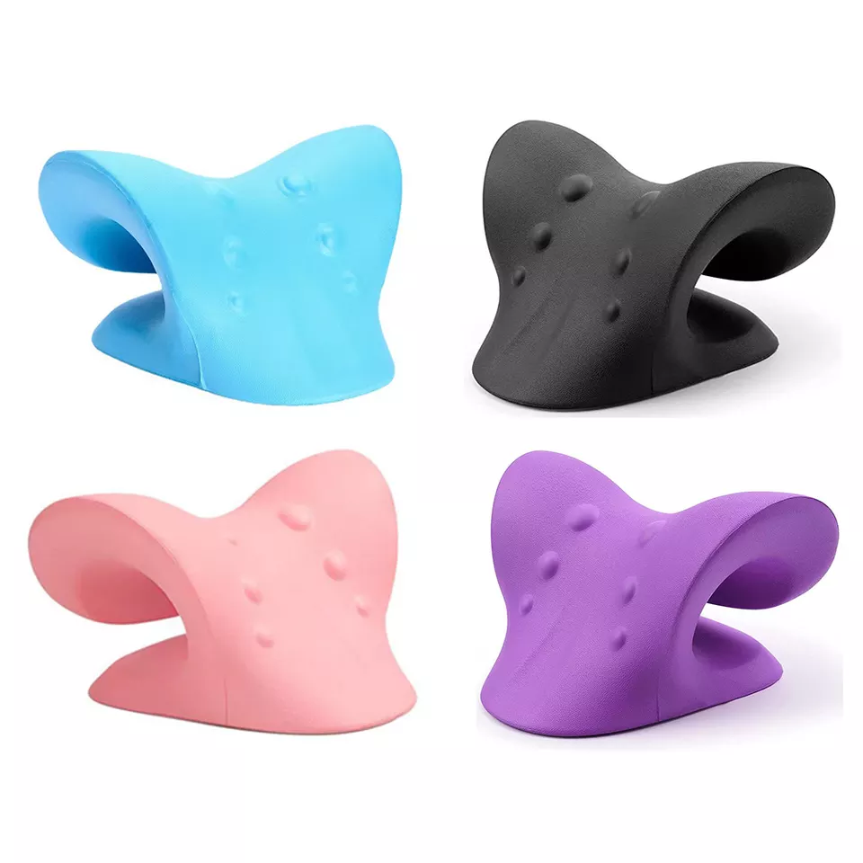 Wholesale Chiropractic Neck Stretcher Massage Pillow Pain Relief Cervical Massage Traction Device Relax Pillow