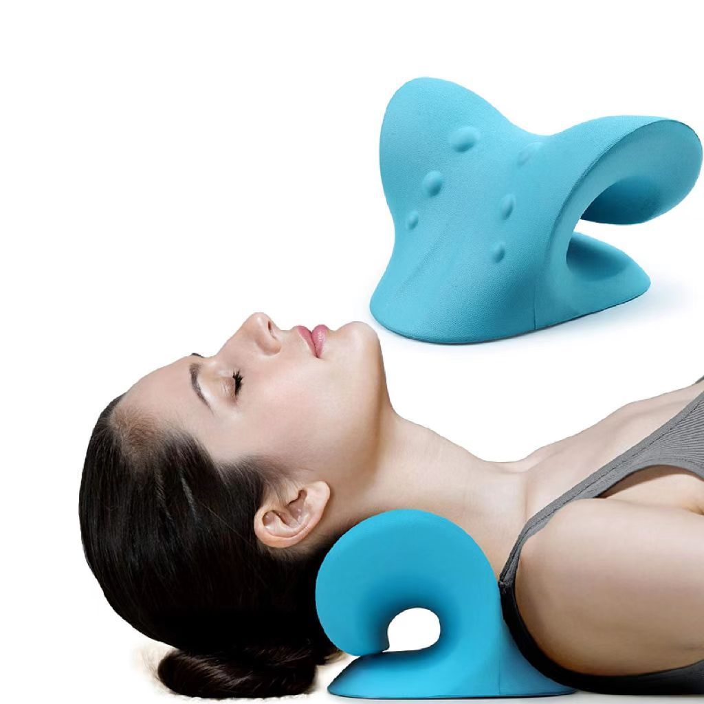 Wholesale Chiropractic Neck Stretcher Massage Pillow Pain Relief Cervical Massage Traction Device Relax Pillow