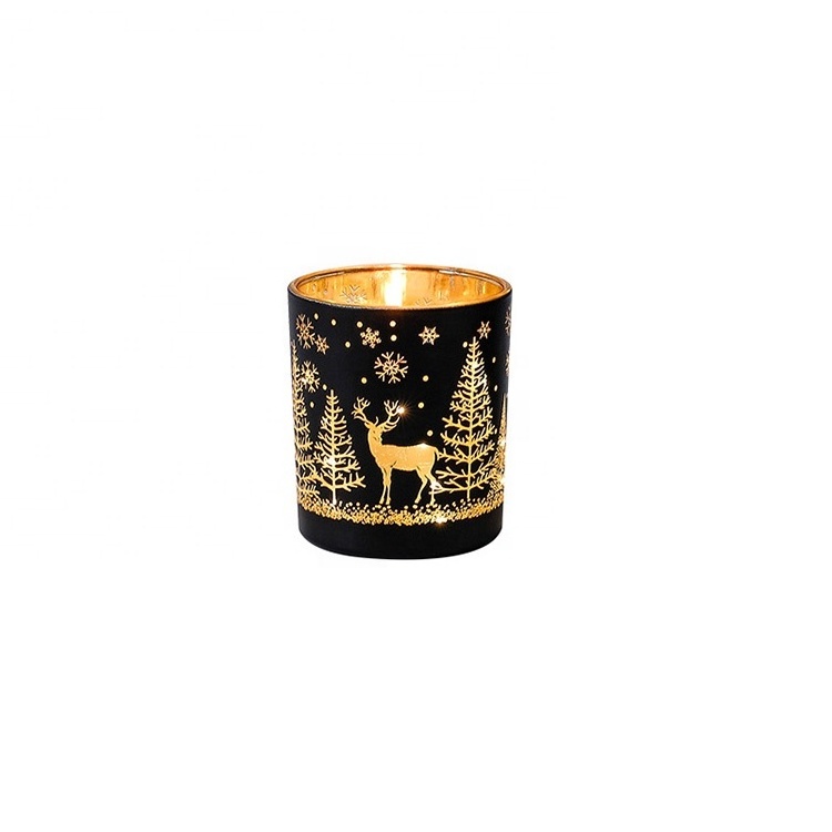 Holiday birthday gift atmosphere candle aromatic led light up Christmas scented candles