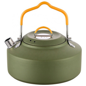 Water kettle for camping travel folding handle stainless steel 1000ml portable outdoor camping kettle