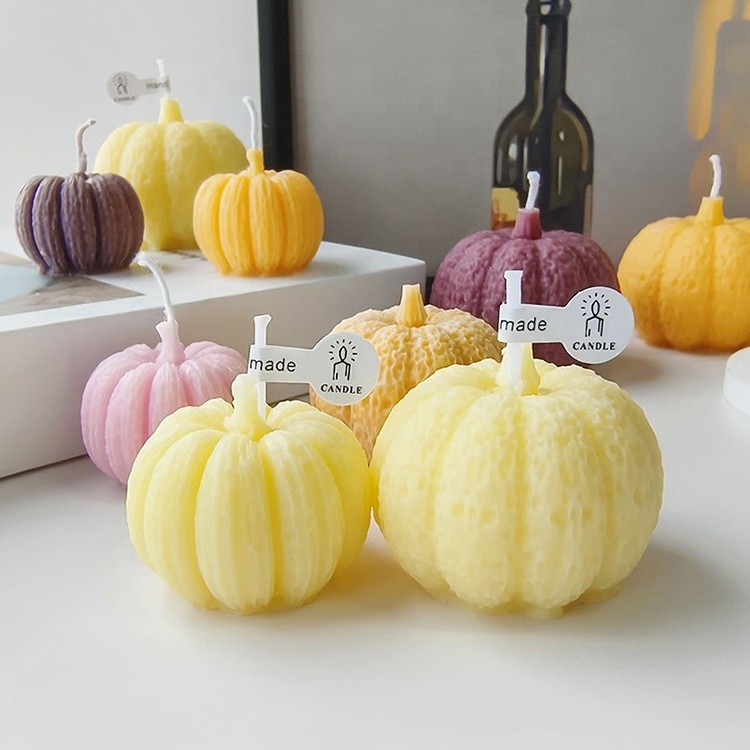 Halloween thanksgiving fall pumpkin shaped scented candles decoration aromatherapy pumpkin scented candle