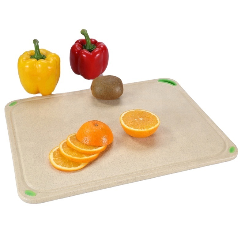 MIDDIA BPA Free Rice Husk Groove Peel Bread Cutting Chopping Board Meat Chopping Blocks for Fruit, Vegetable Schneidebrett