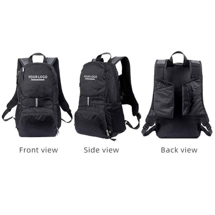 Unique design hiking camping outdoor foldable backpack waterproof gym sport backpack custom logo