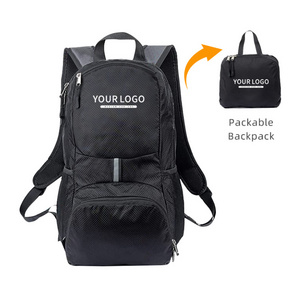 Unique design hiking camping outdoor foldable backpack waterproof gym sport backpack custom logo