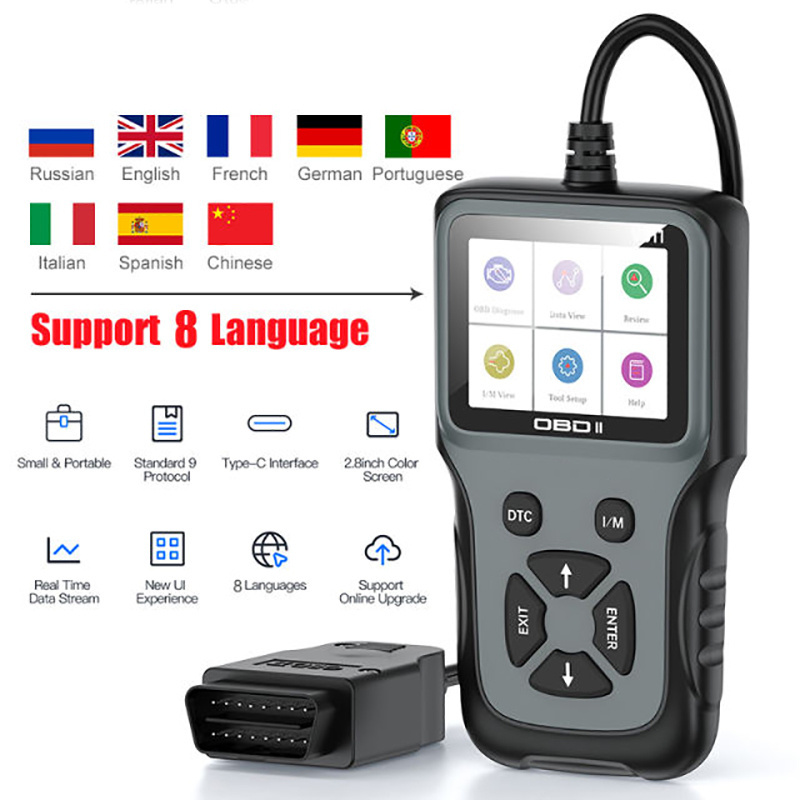 Wholesale 8 Languages OBD2 Scanner V311 Car Scanner Diagnostic Tool 8-36V Engine Code Reader OBD II Automotive Scanner Tester