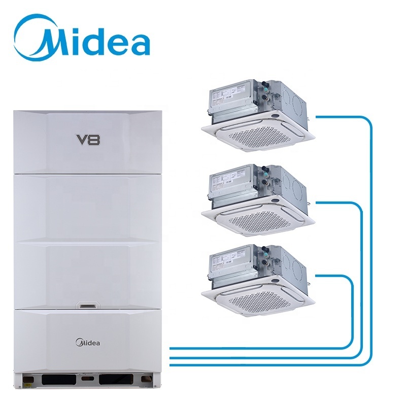 For office building used midea vrf air conditioner v8 series 16HP 45kw with wall mounted air conditioner indoor unit