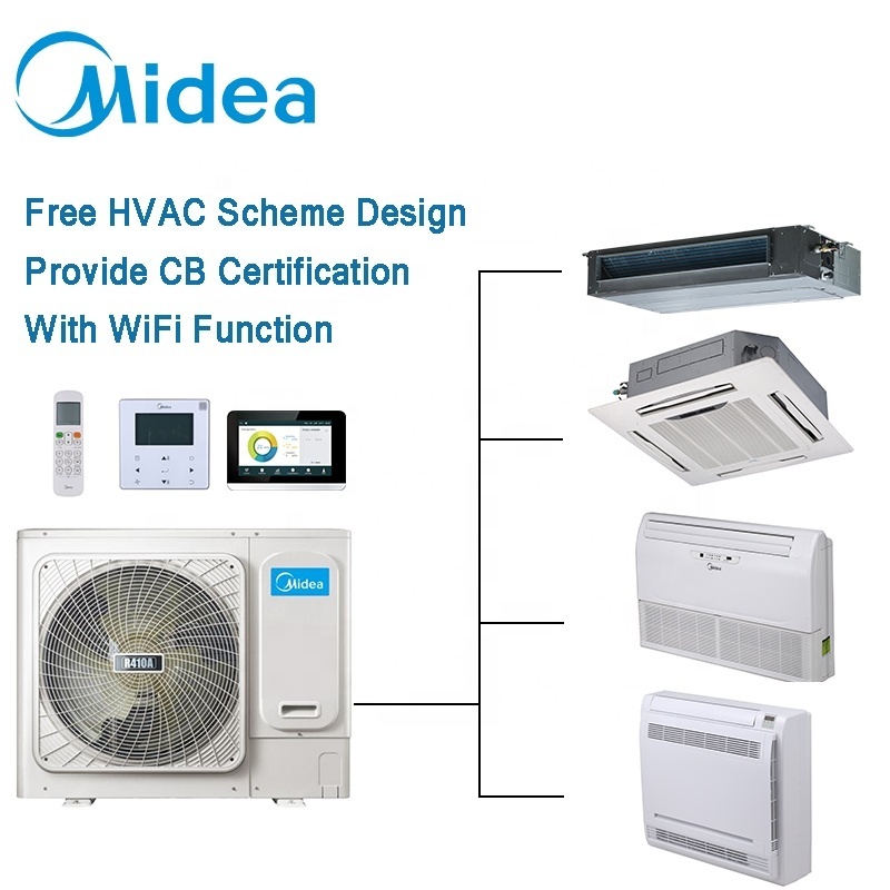 Midea climatiseur media ar condicionado split smart 14kw easy installation factory price dc inverter vrf air conditioner