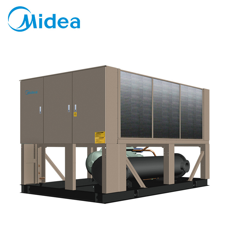 Midea air cooled  screw chiller 380V-3Ph-50Hz 1200kw silent operation screw water chiller T1