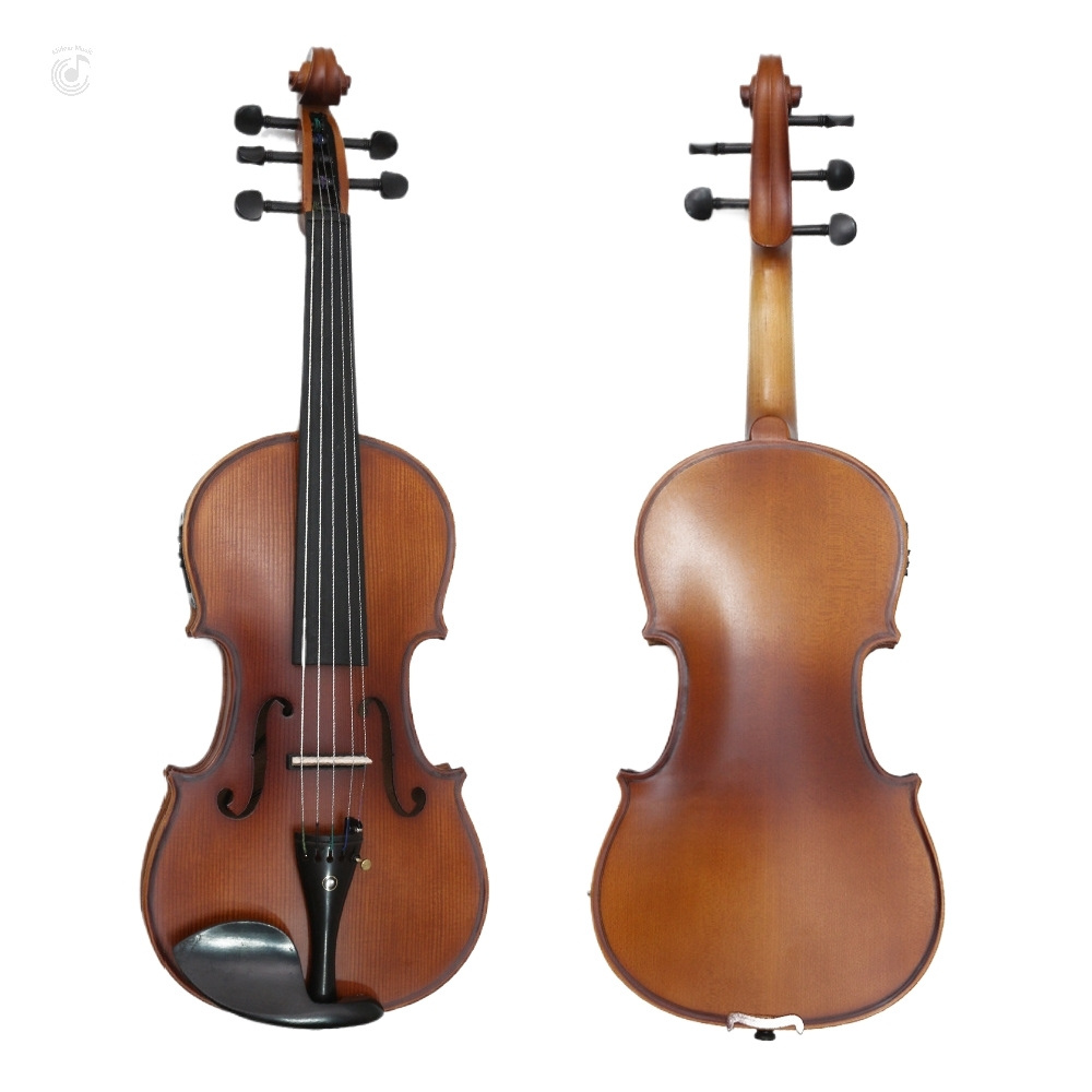 Vintage Style 5-String Electric Acoustic Violin with Superior Sound Quality Handcrafted with Maple Back/Side Material