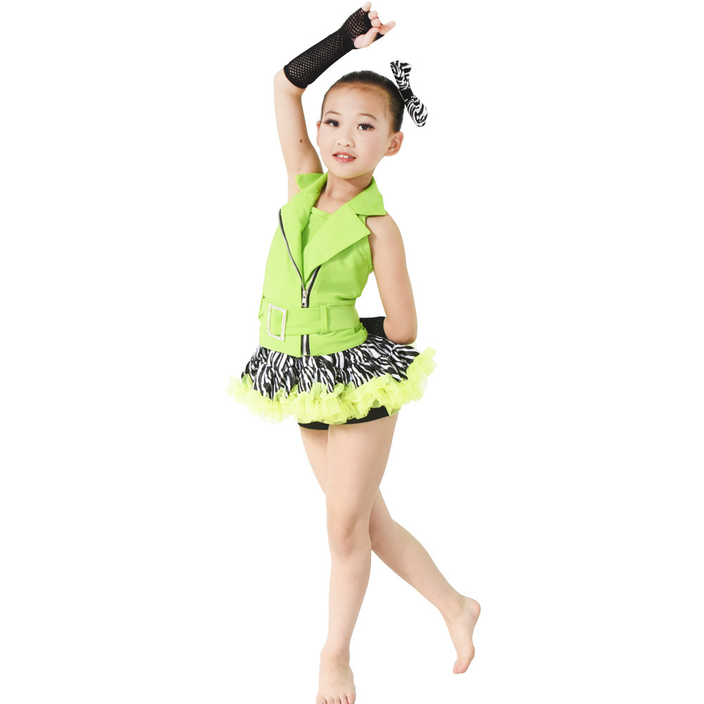 MiDee Nylon Jazz Costume Dance Outfits Performance Costumes For Girls