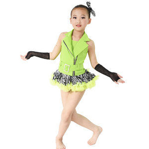 MiDee Nylon Jazz Costume Dance Outfits Performance Costumes For Girls