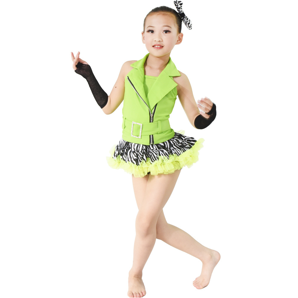 MiDee Nylon Jazz Costume Dance Outfits Performance Costumes For Girls