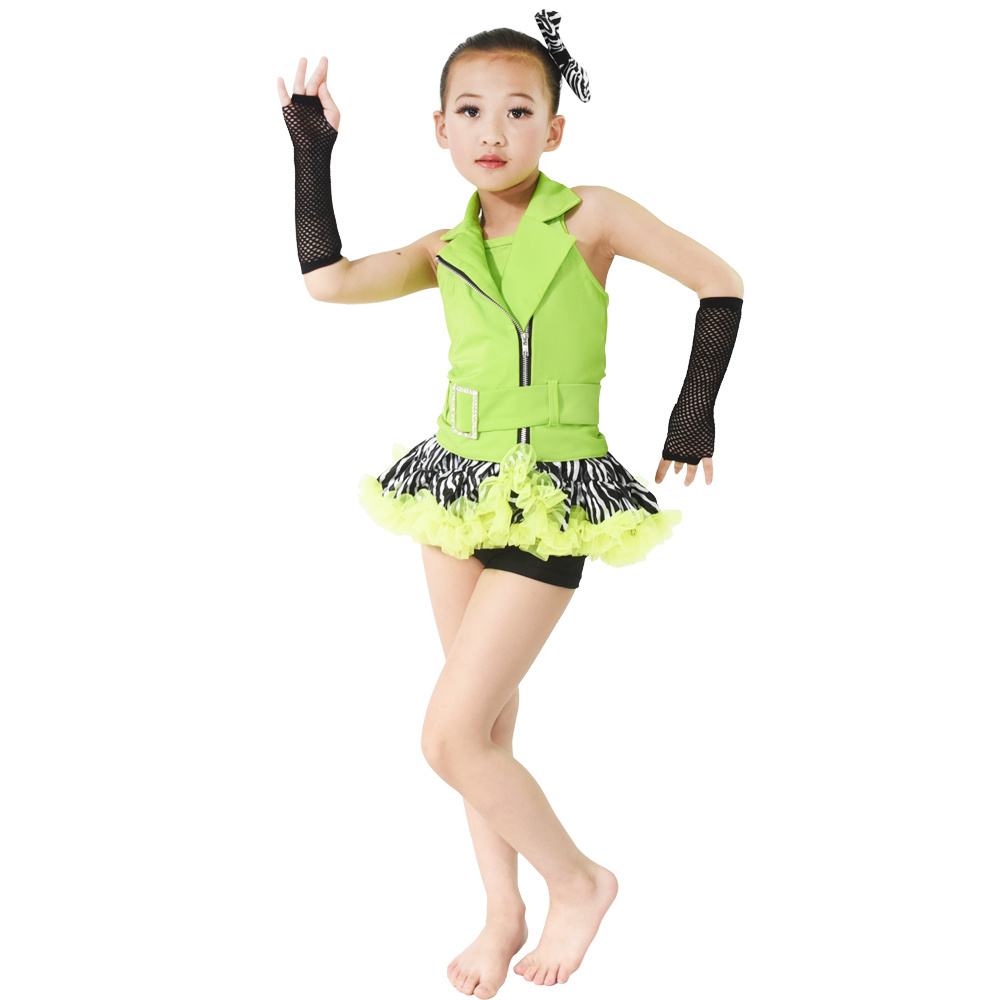 MiDee Nylon Jazz Costume Dance Outfits Performance Costumes For Girls