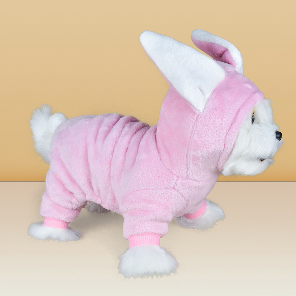 MIDEPET Factory Directly Sales Rabbit Pet Costume Plain Pink Color Yorkie Dog Clothes From China