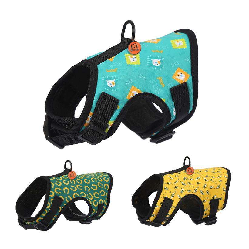 MIDEPET Pet accesorios para mascotas manufacture suppliers soft padded luxury low price safety small dog harness custom print