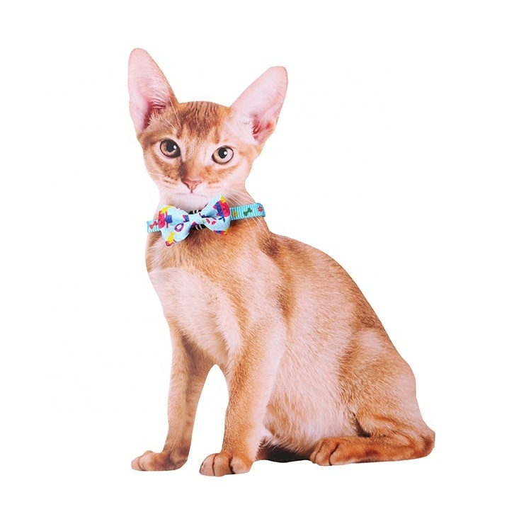 MIDEPET Wholesale Pet Cat Collars Break Away Colorful Adjustable Cat Gift Collars with Bow XS Dog Plaid BREAKAWAY 100-300pcs T/T